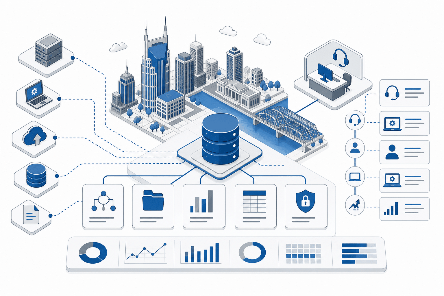 helpdesk service nashville data illustration