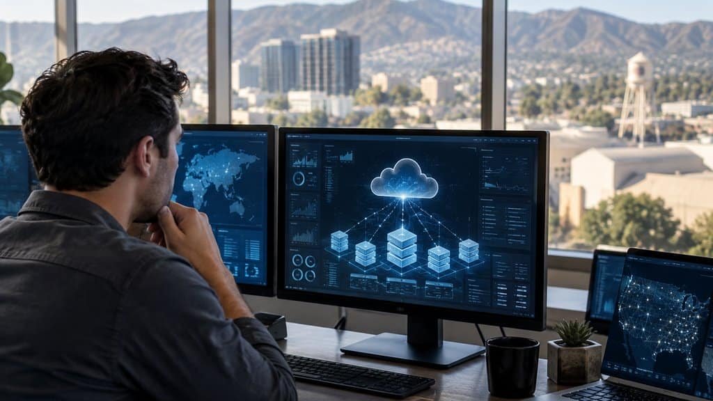 cloud virtualization data illustration