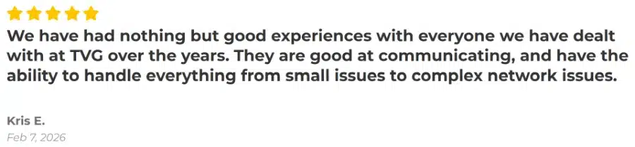 Home 6 TVG Consulting 5-star client review